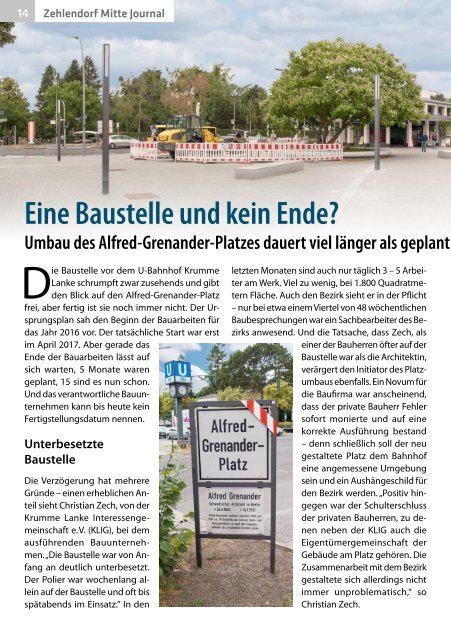 Zehlendorf Mitte Journal Aug/Sept 2018