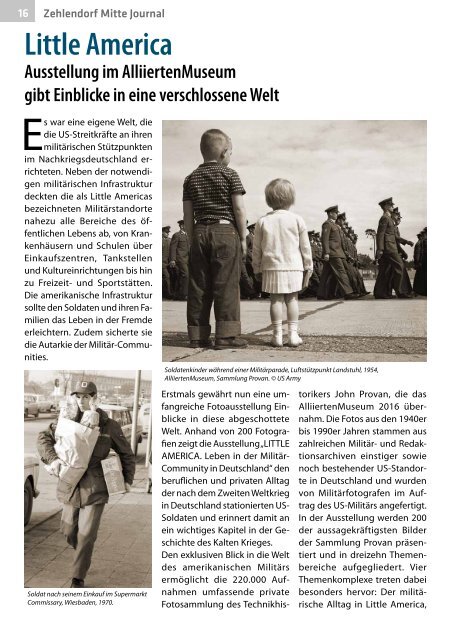 Zehlendorf Mitte Journal Aug/Sept 2018