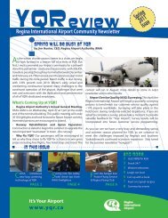 YQReview - Spring 2011 Edition - Regina International Airport