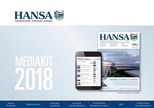 HANSA Mediadaten 2018 englisch