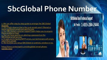 For Any Query Contact 1-(833)-284-2444 SBCGlobal Phone Number