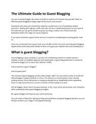 The Ultimate Guide to Guest Blogging