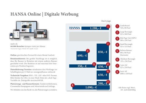 HANSA Media-Daten 2018