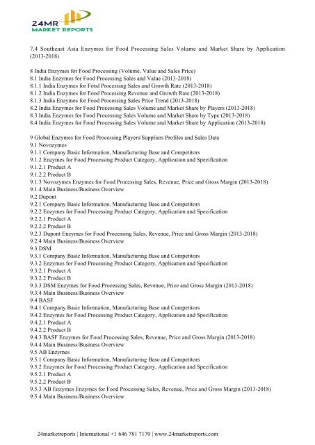 global-enzymes-for-food-processing-sales-market-report-2018-24marketreports
