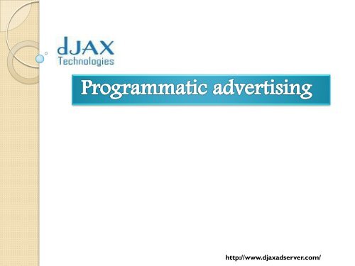 what is programmatic advertising