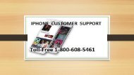 Call iPhone Customer Support 1-800-608-5461 to Get Instant Help