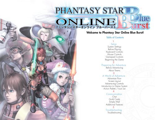 Welcome to Phantasy Star Online Blue Burst! - sega - world