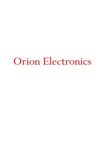 The best welding automation products are supplied by Orion Electronics