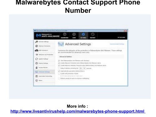 Malwarebytes Support Phone Number