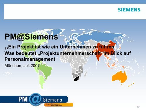 PM@Siemens Personalmanagement