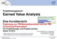 PECO-PM-Earned-Value-Analysis, (C) Peterjohann Consulting, 2012