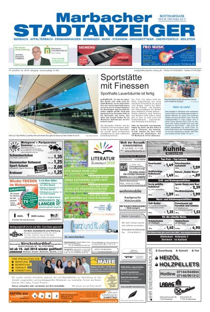 Marbacher Stadtanzeiger KW 29/2018