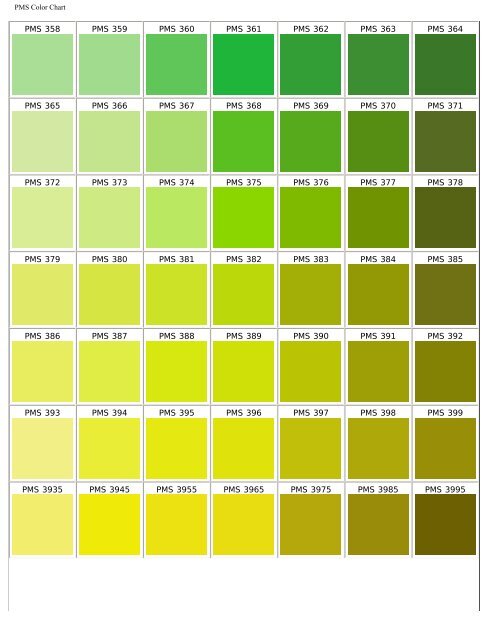 PMS Color Chart - Pepermunt.net