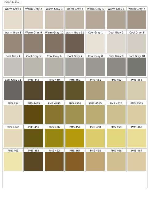 PMS Color Chart - Pepermunt.net