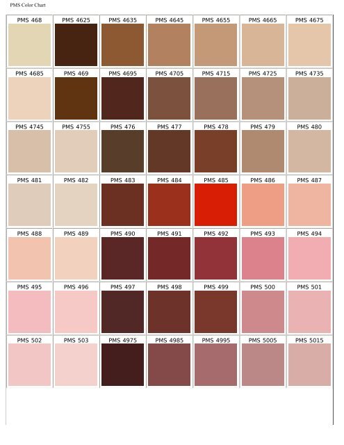 PMS Color Chart - Pepermunt.net