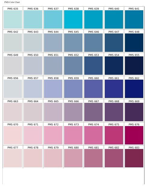 PMS Color Chart - Pepermunt.net