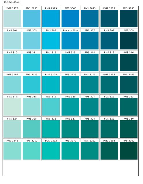 PMS Color Chart - Pepermunt.net