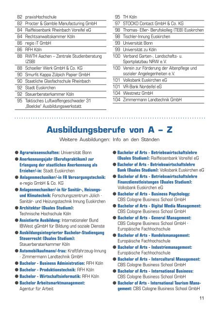 9. Ausbildungs- und Studienbörse Kreis Euskirchen 2018