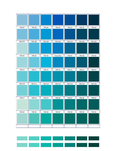 Pantone Basic Color Chart