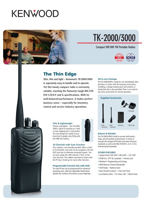 Kenwood | PMR | TK-2000 &amp; TK-3000 - Flash Services