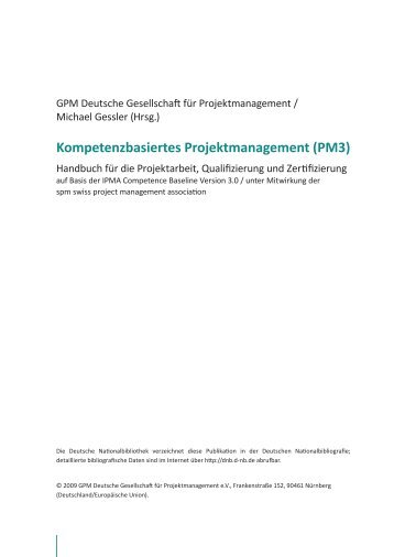 Kompetenzbasiertes Projektmanagement (PM3)