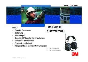 Lite-Com III Kurzreferenz - Schweiz 3M Shop