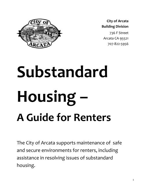Substandard Housing - A Guide for Renters