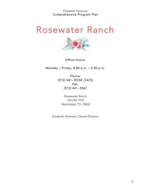 rosewater ranch