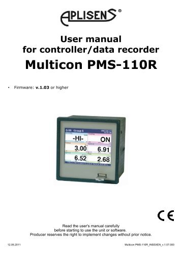 Multicon PMS-110R - aplisens.de