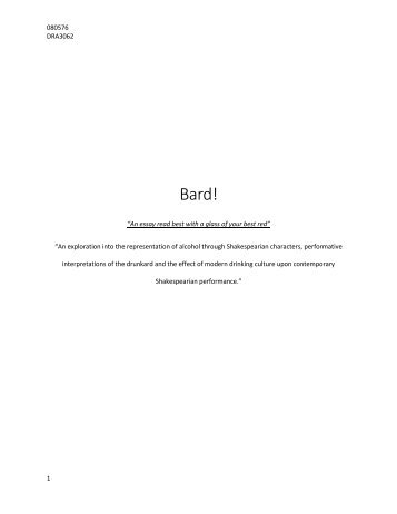 Bard! Final Draft