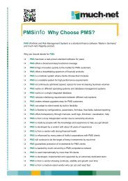 PMSinfo Why Choose PMS - much-net AG
