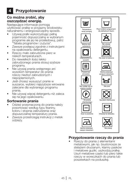 PRALKA PROGRAMY