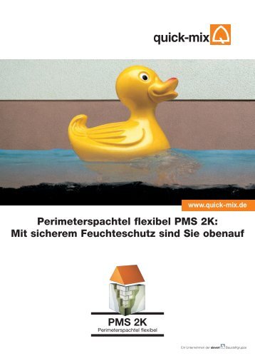 Perimeterspachtel flexibel PMS 2K - Quick-Mix