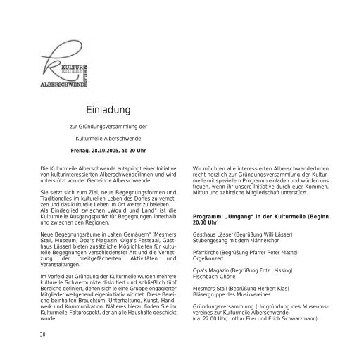 Informationen aus Alberschwende Nr. 8 – Oktober 2005 www ...