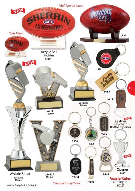 2018 Aussie Rules Catalogue