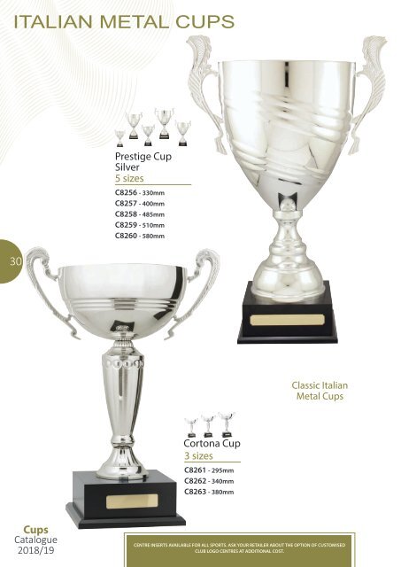 2018 Cups Catalogue