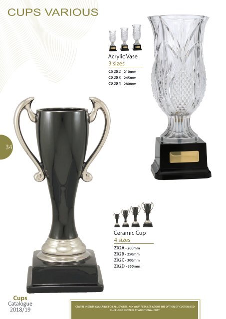 2018 Cups Catalogue