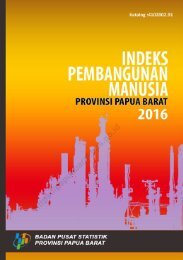 Indeks Pembangunan Manusia Provinsi Papua Barat 2016_2