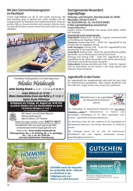 Sprachrohr August 2018