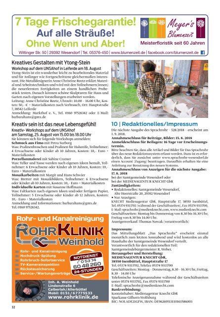 Sprachrohr August 2018