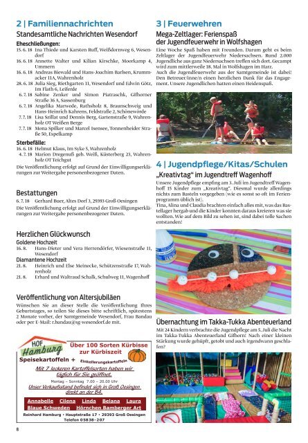 Sprachrohr August 2018