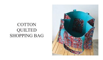 Cotton Quilted Shopping Bag