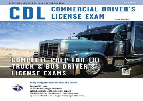 Best [TOP] CDL - Commercial Driver s License Exam (CDL Test Preparation) Best Sellers Rank : #1 all formats#D#