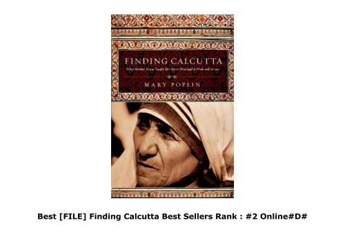 Best [FILE] Finding Calcutta Best Sellers Rank : #2 Online#D#