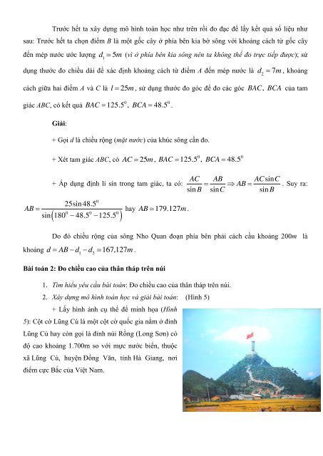 GIÁO ÁN PP MỚI THEO CHỦ ĐỀ MÔN TOÁN LỚP 10 TRƯỜNG THPT NHO QUAN B