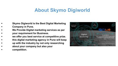 Digital Marketing Company in Pune|Digital Marketing ervices in Pune|Skymo Digiworld