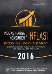 Indeks Harga Konsumen dan Inflasi Provinsi Papua Barat 2016