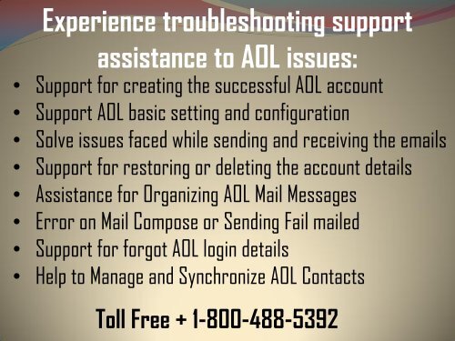 How To Find  AOL Customer Support? 1-800-488-5392 Toll-Free