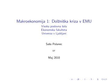 Makroekonomija 1 - Ekonomska fakulteta Univerze v Ljubljani ...