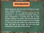  How to Write an Essay Introduction  
